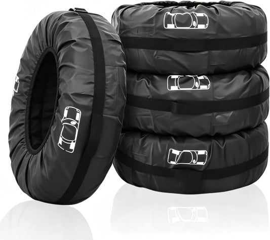Housses de rangement pour pneus — anti-poussière, résistant à l'eau, Lot de 4, 19-23 pouces
